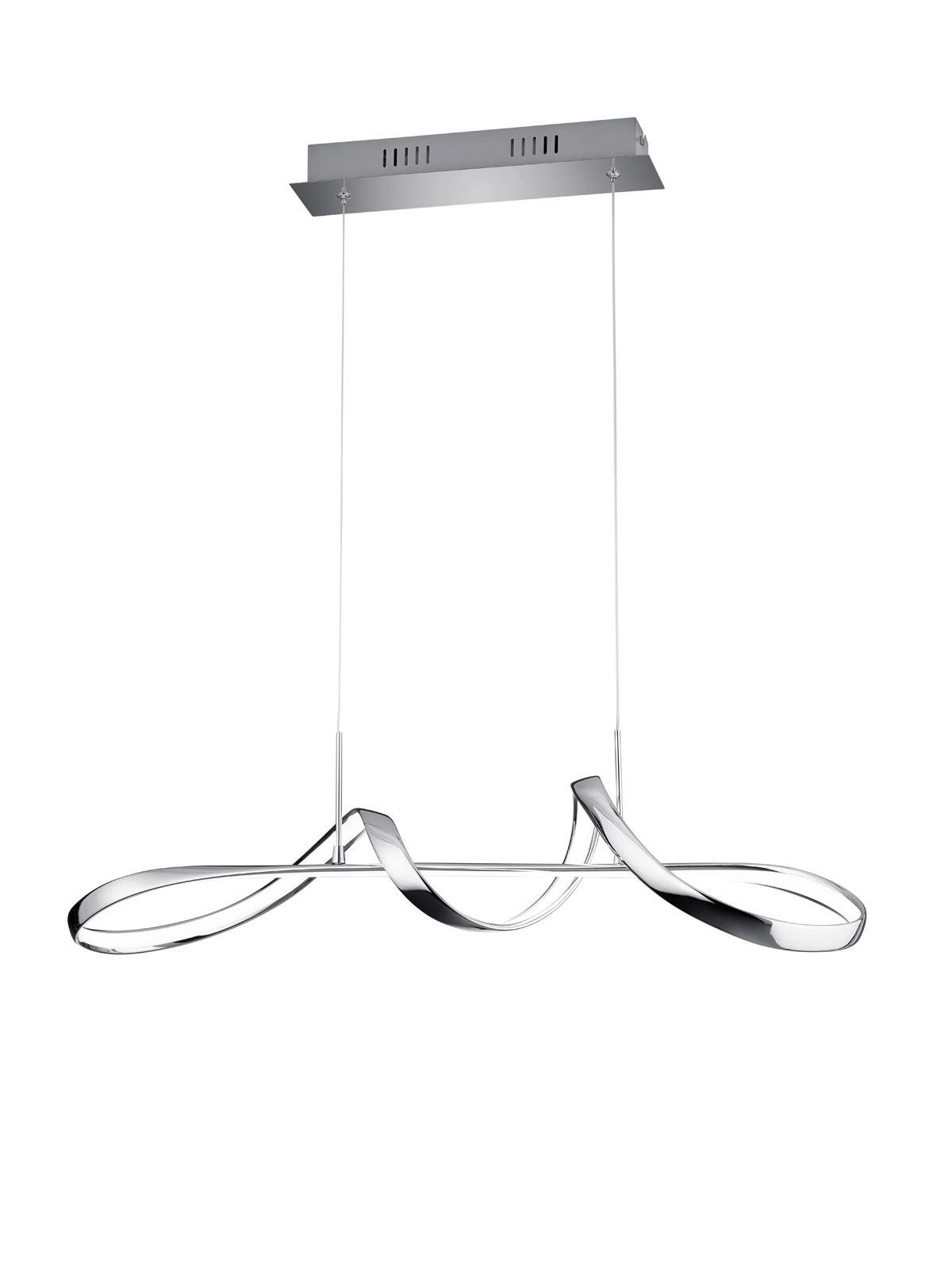 Reality Pendelleuchte  R37091106 Perugia Chrom Metall B/H/T: ca. 81x150x46 cm 1.0 Brennstellen Perugia - Chrom (81,00/150,00/46,00cm) - Reality