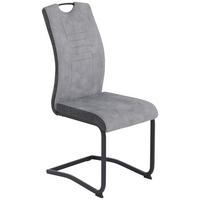 Schwingstuhl Riga, 2er-Set hellgrau anthrazit B/H/T: ca. 44x100x60 cm Riga, 2er-Set - hellgrau/anthrazit (44,00/100,00/60,00cm) - Hela