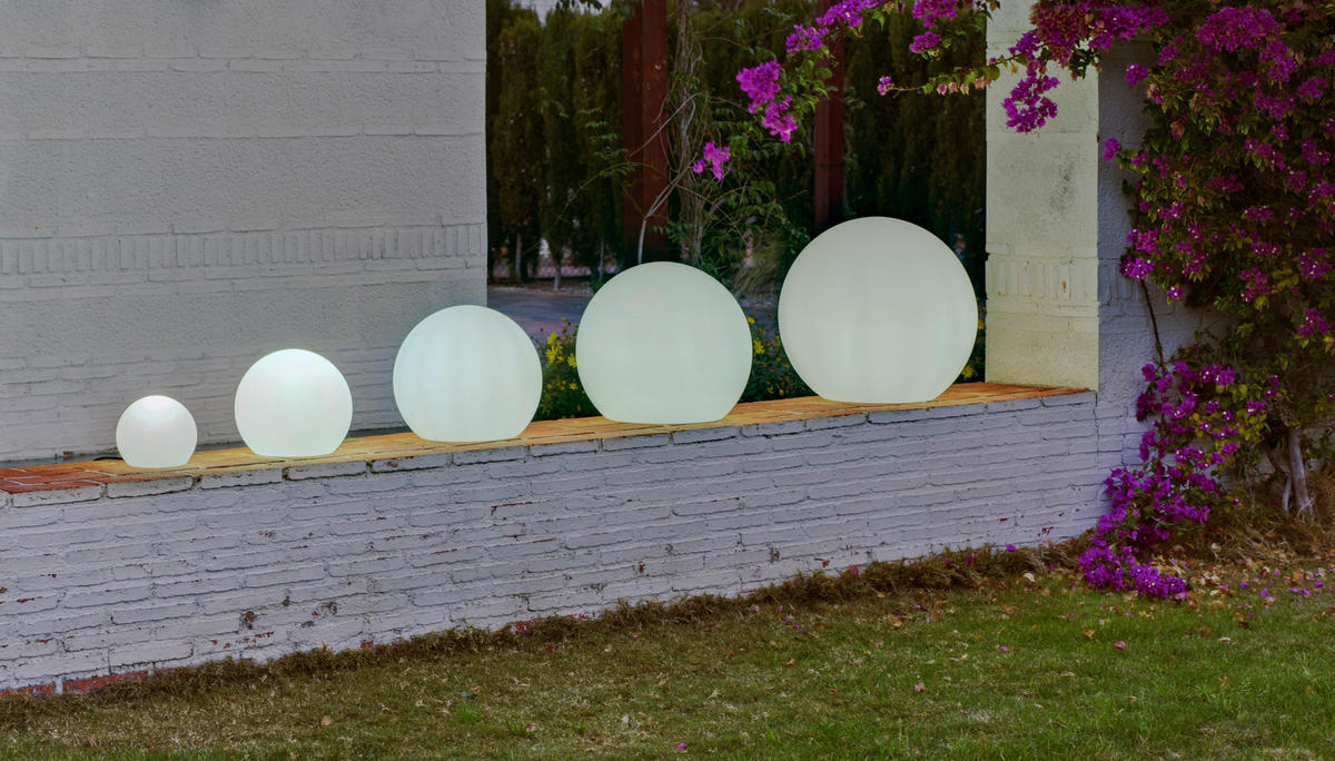 NewGarden LED-Leuchtkugel transparent Polyethylen B/H/L: ca. 50x44x50 cm BULY 50 - transparent (50,00/50,00/44,00cm) - NewGarden