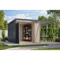 Karibu Gartenhaus IIndra 2,5 anthrazit B/H/T: ca. 206x213x289 cm IIndra 2,5 - anthrazit (206,00/213,00/289,00cm) - Karibu