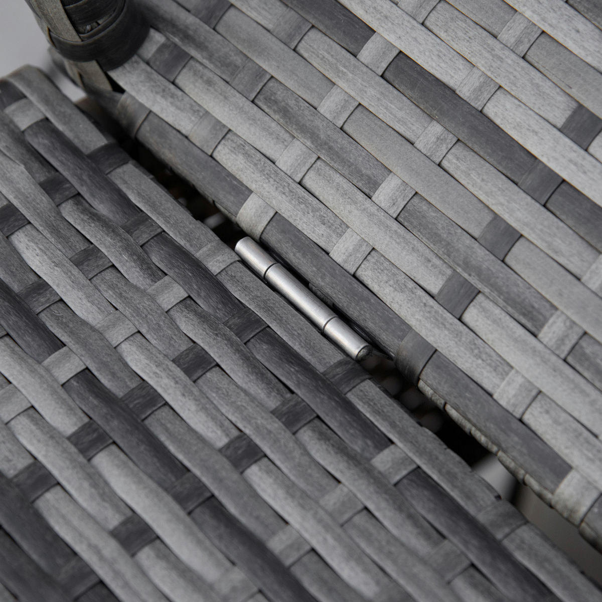 Outsunny Gartenliege grau Edelstahl B/H/L: ca. 65x195x40 cm Lounge_Sessel - grau (40,00/65,00/195,00cm) - Outsunny