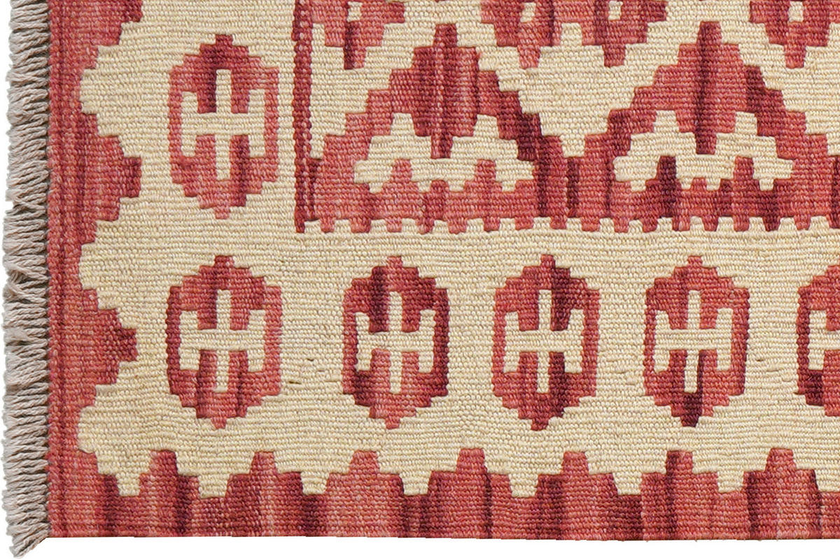 PersaTepp Teppich Kelim Gashgai beige B/H/L: ca. 61x1x89 cm Kelim Gashgai - beige/rot (89,00/61,00/1,00cm) - PersaTepp