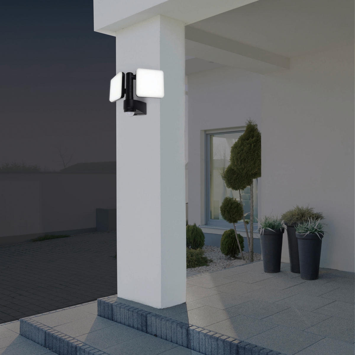 Außenwandleuchte Jaro 1079897 B/H/T: ca. 32,5x23x14 cm LED Außenwandleuchte "Jaro" - (32,50/23,00/14,00cm) - Näve Leuchten
