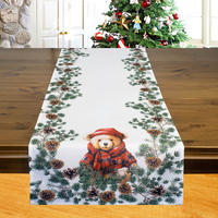 Tischläufer Tischläufer Teddy 40x140cm - braun/weiß (40,00/100,00cm)