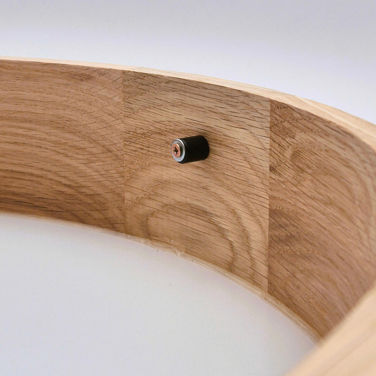 Lamkur Deckenleuchte ANELLO 41308 Eiche Glas Holz H/L: ca. 8x47 cm E27 3 Brennstellen Anello - Eiche (47,00cm) - Lamkur