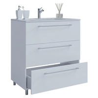 Badblock 2tlg-Schubo weiß weiß B/H/T: ca. 60x86x46 cm 2tlg-Schubo - weiß (60,00/86,00/46,00cm) - VCM Möbel