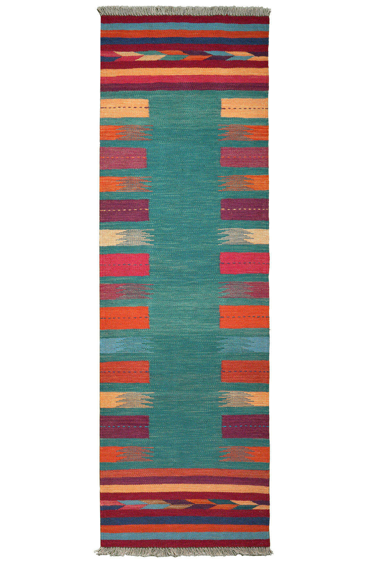 PersaTepp Teppich Kelim Gashgai bunt B/H/L: ca. 62x1x200 cm Kelim Gashgai - bunt (200,00/62,00/1,00cm) - PersaTepp