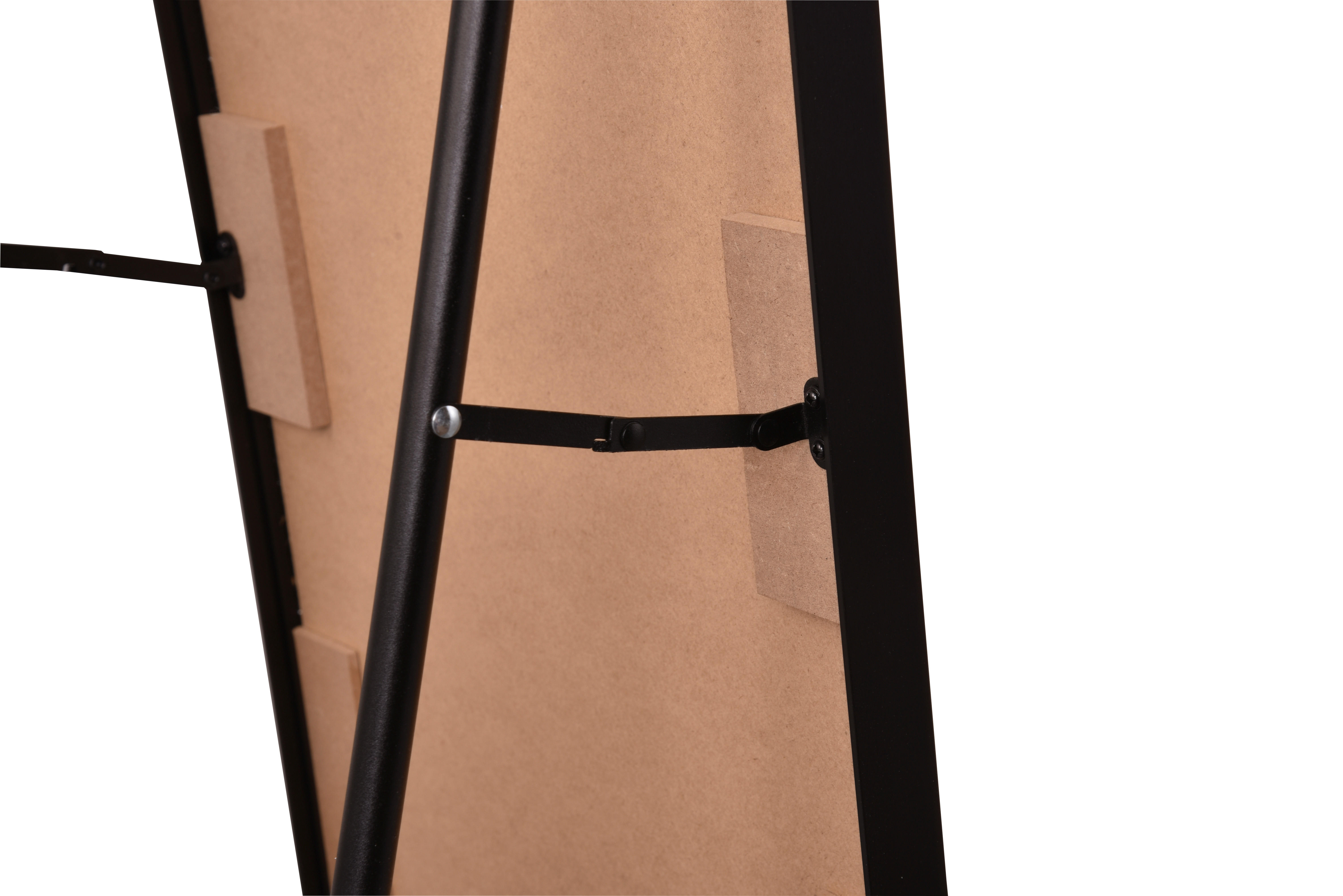 Standspiegel Britt schwarz Metall B/H/T: ca. 40x160x3 cm Britt - schwarz (40,00/160,00/3,00cm)