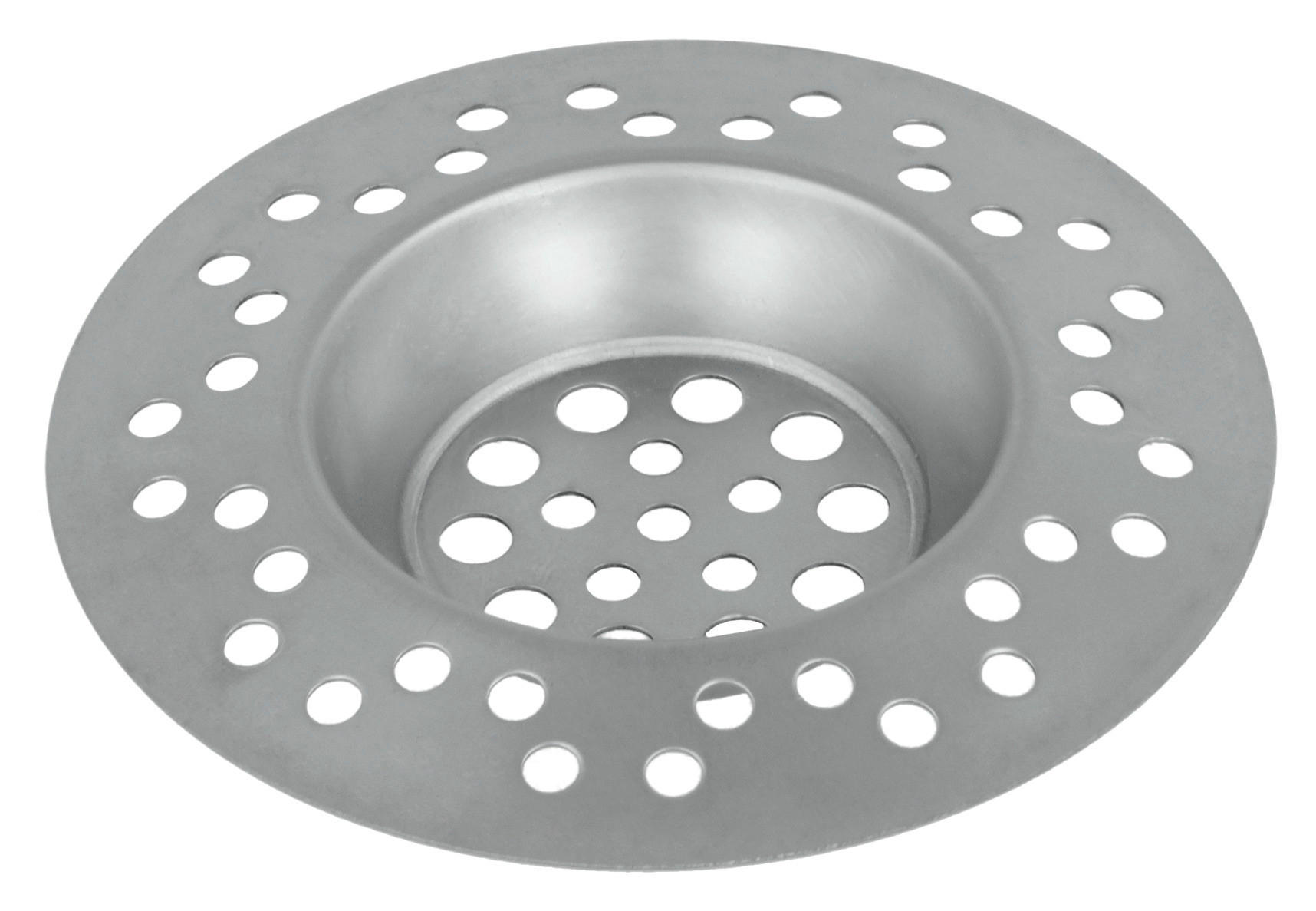 Abflusssieb silber Edelstahl B/H/L: ca. 8,5x14,5x1,3 cm Abflußsieb - silber (1,30/8,50/14,50cm)