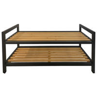 Schuhregal Julia schwarz natur Bambus B/H/T: ca. 70x32x30 cm Julia - natur/schwarz (70,00/32,00/30,00cm)