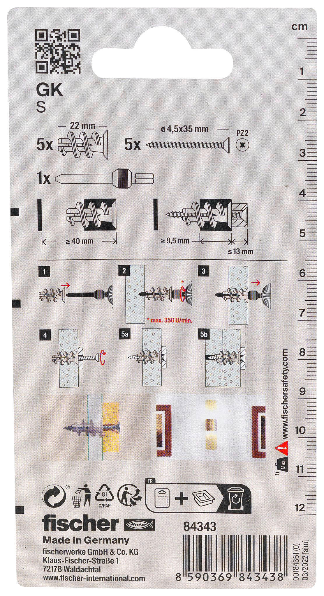 fischer Dübel- und Schraubenset Dübel-/u.Schrauenset_fischer - fischer