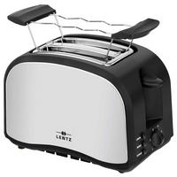 LENTZ Toastautomat 74140 schwarz Edelstahloptik Kunststoff Edelstahl B/H/T: ca. 29x19,5x16,5 cm Toaster 74140 - schwarz/Edelstahloptik (29,00/19,50/16,50cm) - Lentz