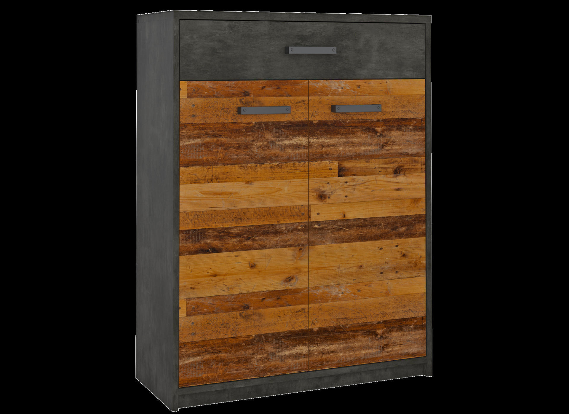 Schuhkommode Perugia Old Wood Nachbildung Fresko Nachbildung B/H/T: ca. 80x106x34 cm Perugia - (80,00/106,00/34,00cm)