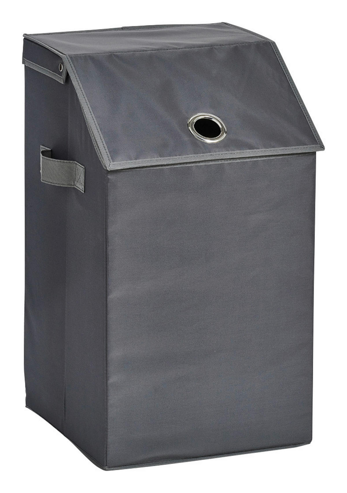 Zeller Wäschesammler anthrazit Polyester B/H/L: ca. 34x60x34 cm Wäschesammler - anthrazit (34,00/34,00/60,00cm) - Zeller