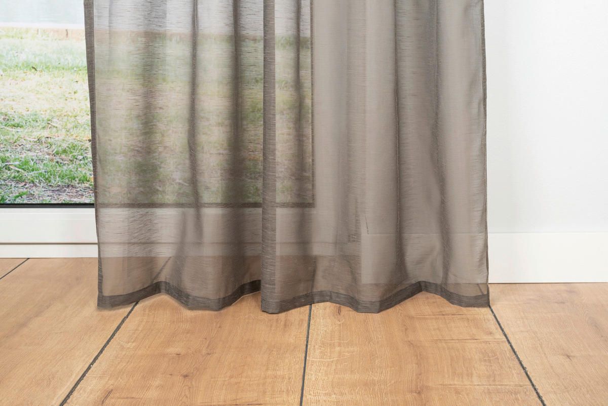 Ösenvorhang SOFT taupe B/L: ca. 135x300 cm SOFT - taupe (135,00/300,00cm)