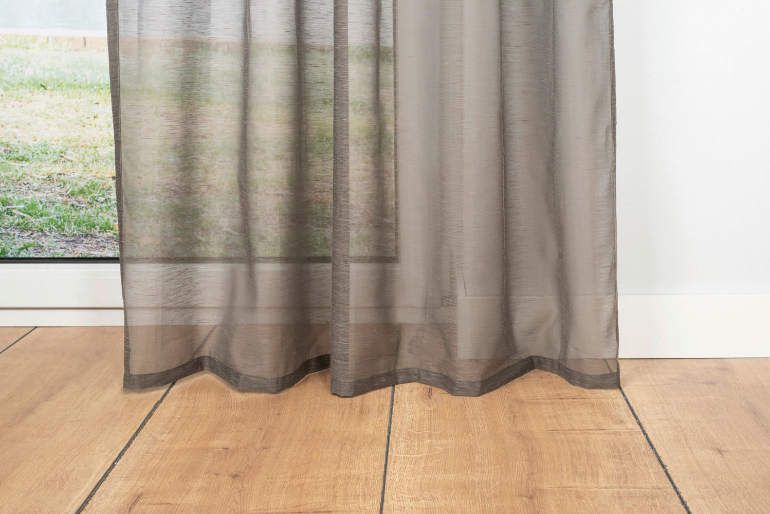 Ösenvorhang SOFT taupe B/L: ca. 135x300 cm günstig online kaufen