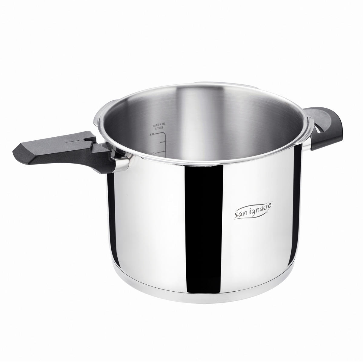 SAN IGNACIO Schnellkochtopf PRO silber Edelstahl D: ca. 22 cm PRO - silber (22,00cm) - SAN IGNACIO