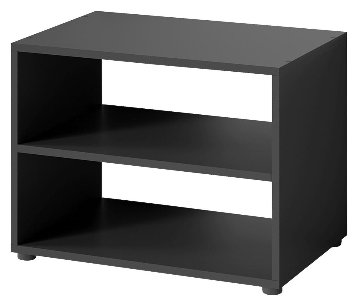 TV-Aufsatz VICTORIA schwarz Holzwerkstoff B/H/T: ca. 60x45x39 cm VICTORIA - schwarz (60,00/45,00/39,00cm) - byLIVING