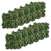 Outsunny Künstliche Hecke grün Kunststoff B/T/L: ca. 50x7x50 cm Künstliche_Hecke - grün (50,00/50,00cm) - Outsunny