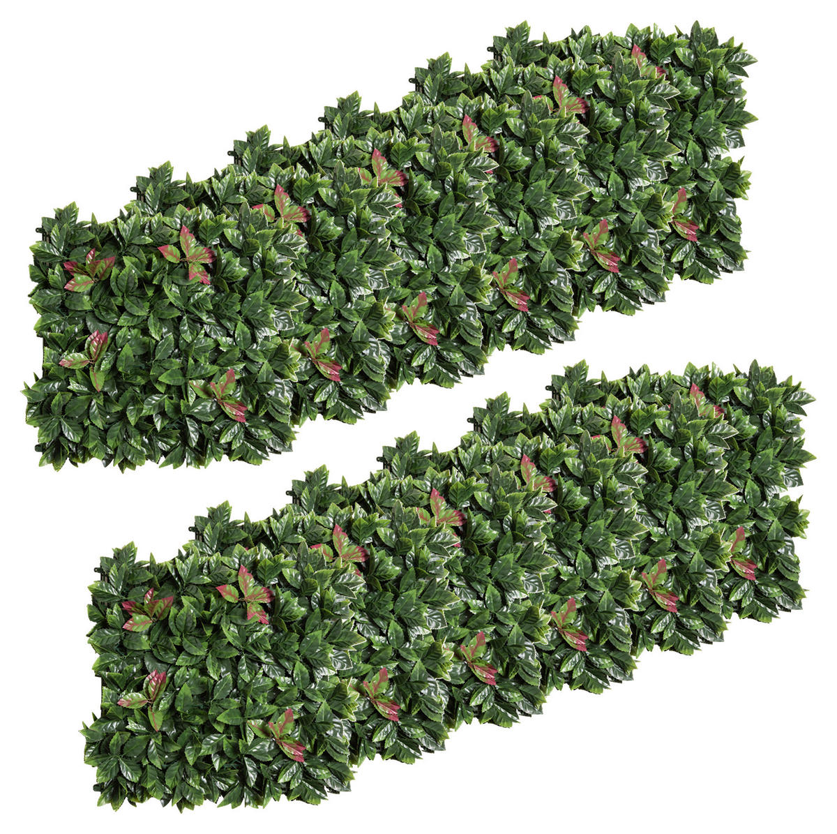 Outsunny Künstliche Hecke grün Kunststoff B/T/L: ca. 50x7x50 cm Künstliche_Hecke - grün (50,00/50,00cm) - Outsunny