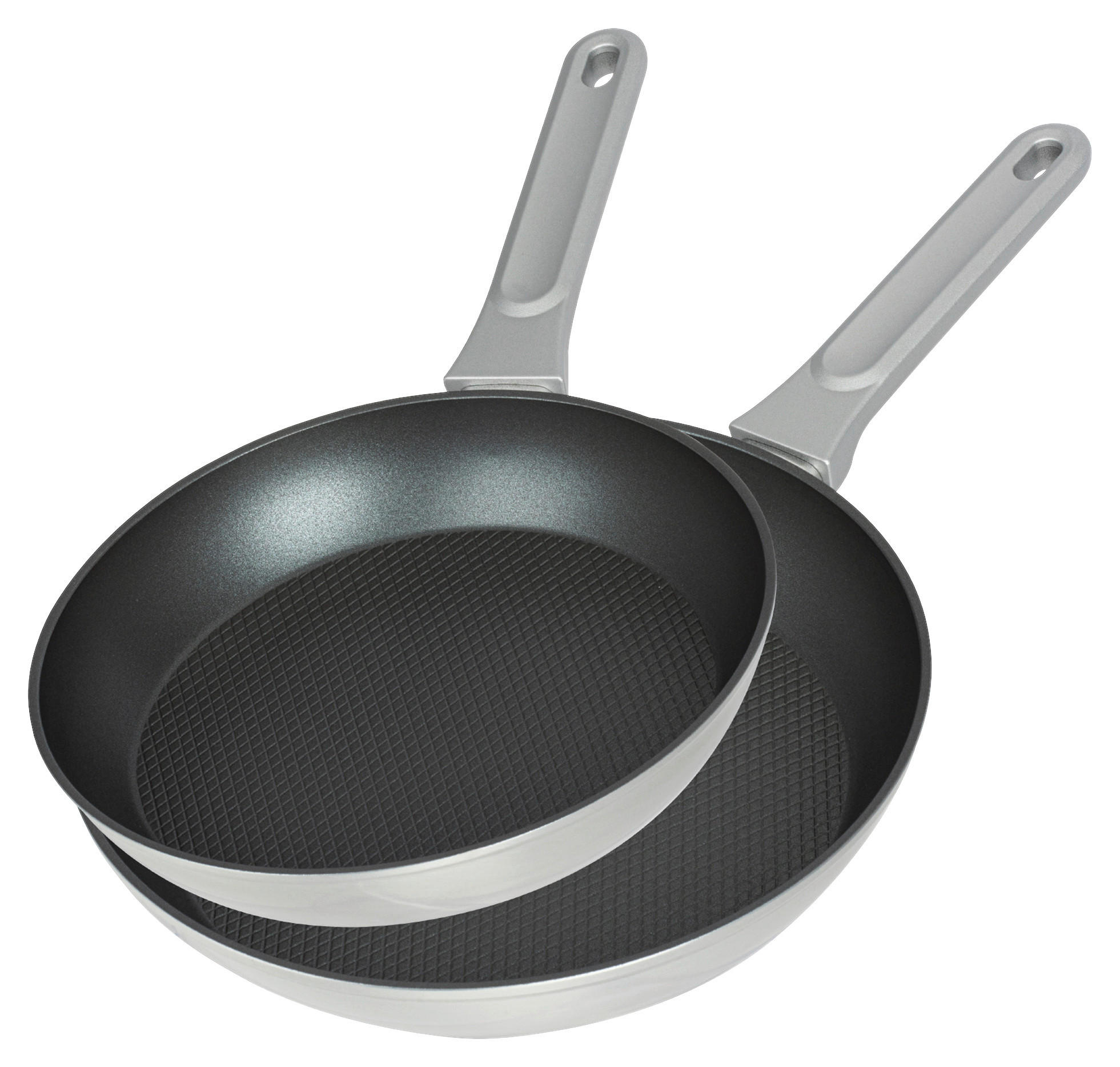 POCOline Pfannenset silber Aluminium 2 tlg. Pfannenset_2tlg. - silber - POCOline