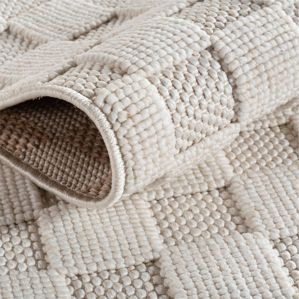 Ayyildiz Kurzflorteppich HELIX creme B/H/L: ca. 140x0,7x200 cm HELIX - creme (200,00/140,00/0,70cm) - Ayyildiz