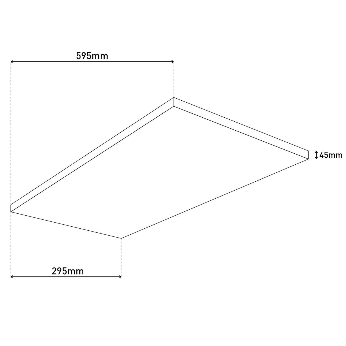 Näve Leuchten Deckenleuchte 1351223 weiß Kunststoff Metall B/H/T: ca. 29,5x4,5x59,5 cm 1 Brennstellen Carente - weiß (29,50/4,50/59,50cm) - Näve Leuchten