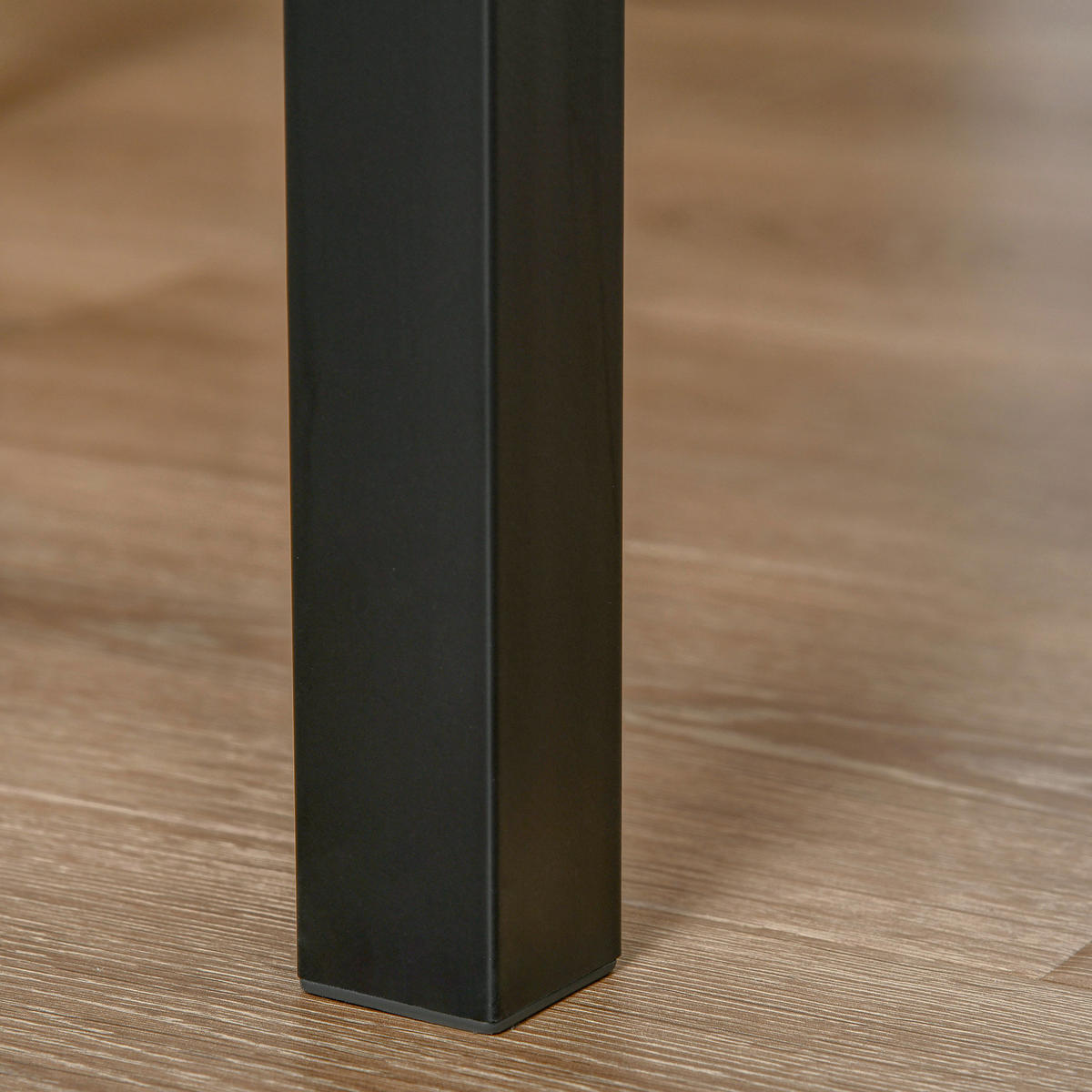 Essgruppe 835-090 natur schwarz B/H/T: ca. 70x76x70 cm 835-090 - natur/schwarz (70,00/76,00/70,00cm) - HOMCOM