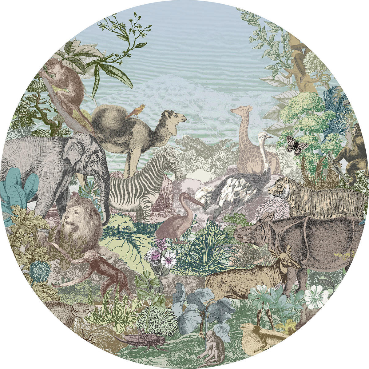 Komar Fototapete Animal Kingdom D: ca. 125 cm Animal Kingdom - (125,00cm) - Komar