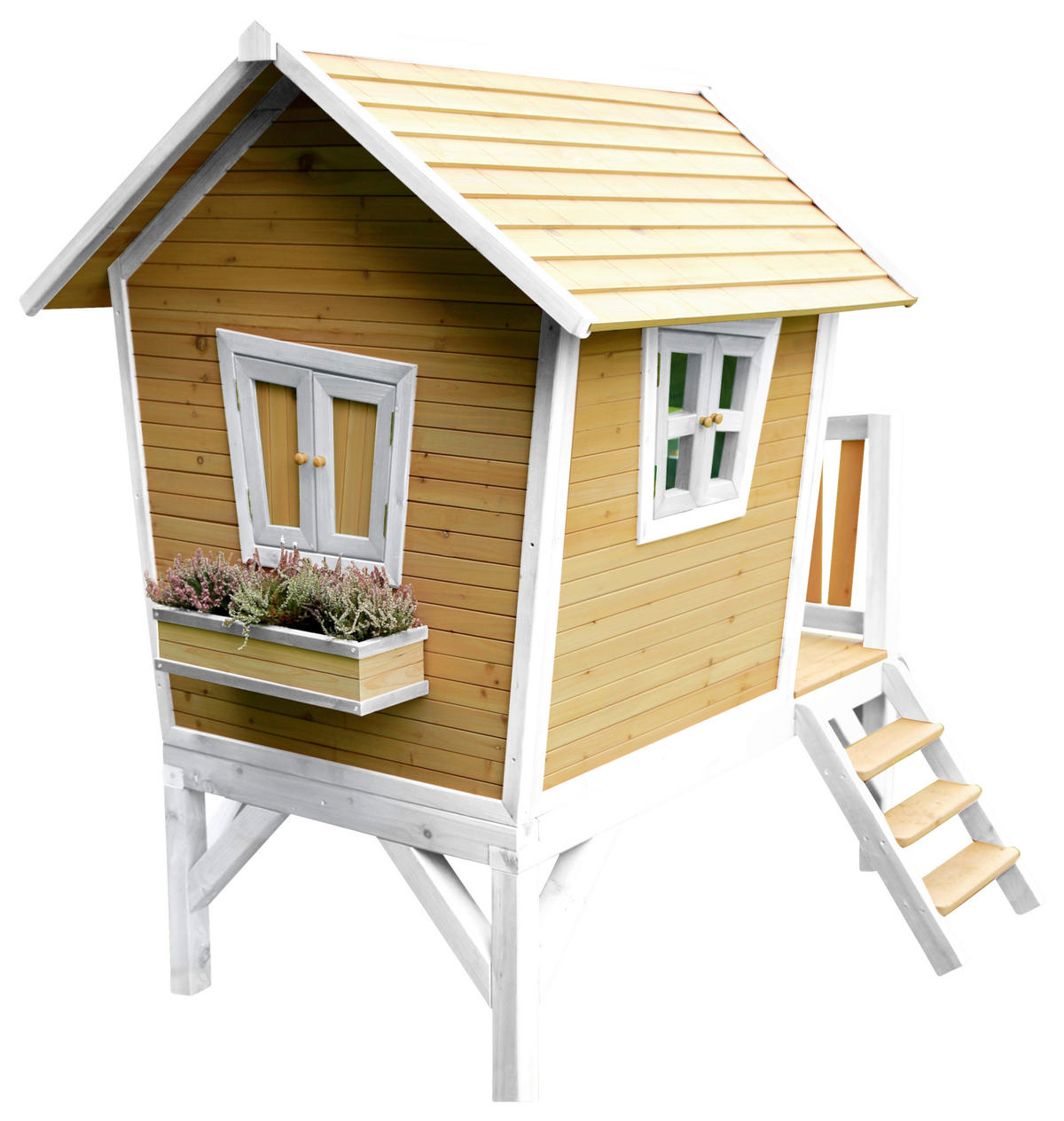 AXI Spielhaus Robin natur B/H/T: ca. 264x203x177 cm Robin - weiß/natur (264,00/203,00/177,00cm) - AXI