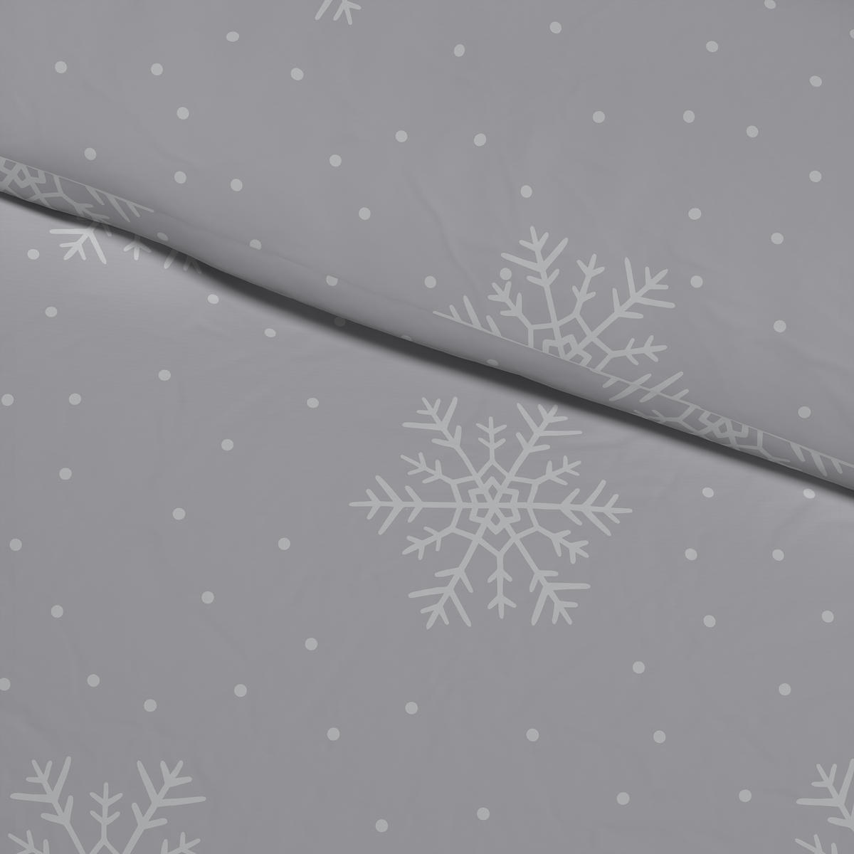 Biber Bettwäsche Biber Bettwäsche_Biber Schneefl.155x220cm - grau (135,00/200,00cm) - POCOline