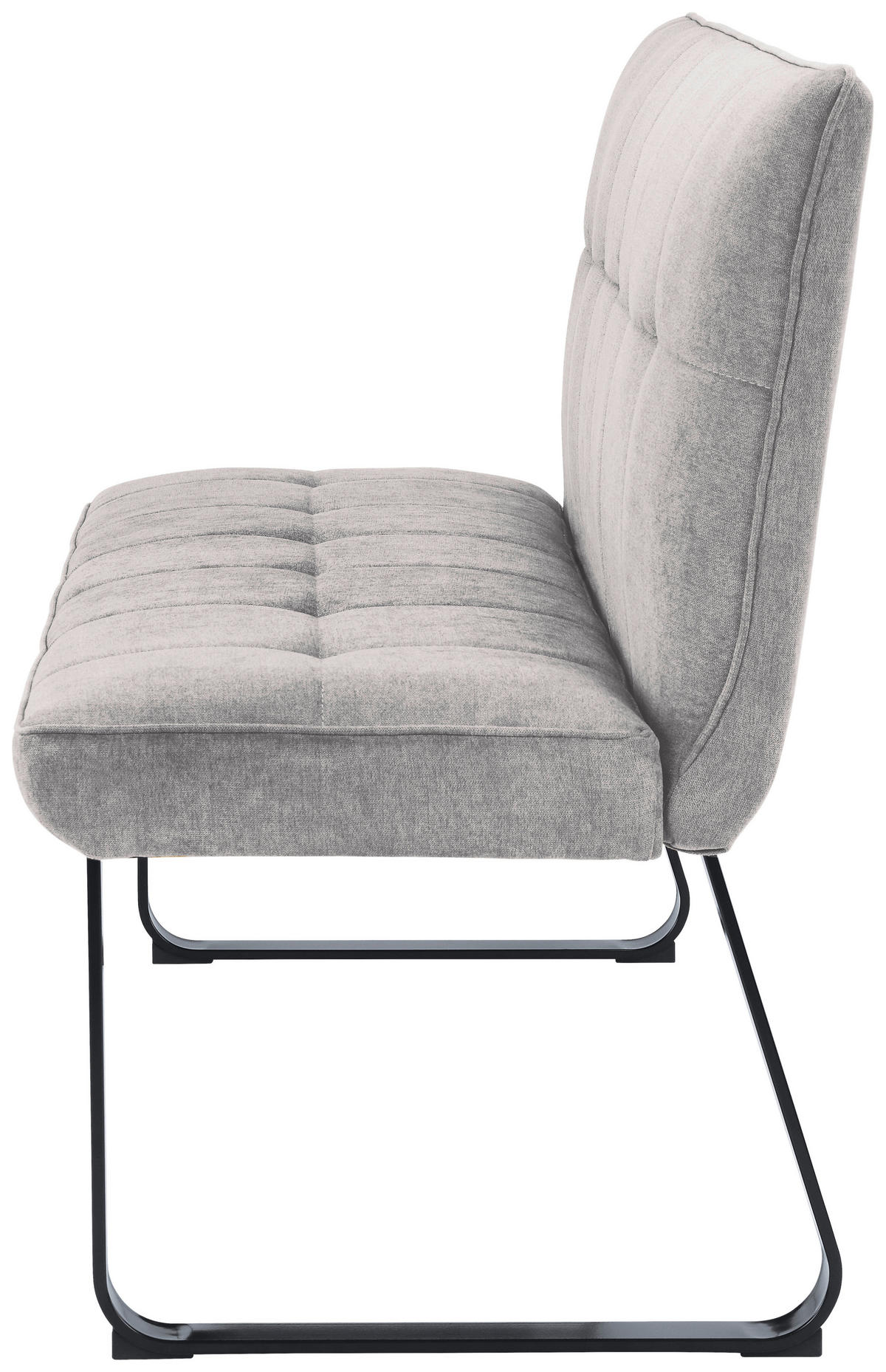 Bank TALEA hellgrau schwarz B/H/T: ca. 140x92x59 cm TALEA - hellgrau/schwarz (140,00/92,00/59,00cm) - byLIVING