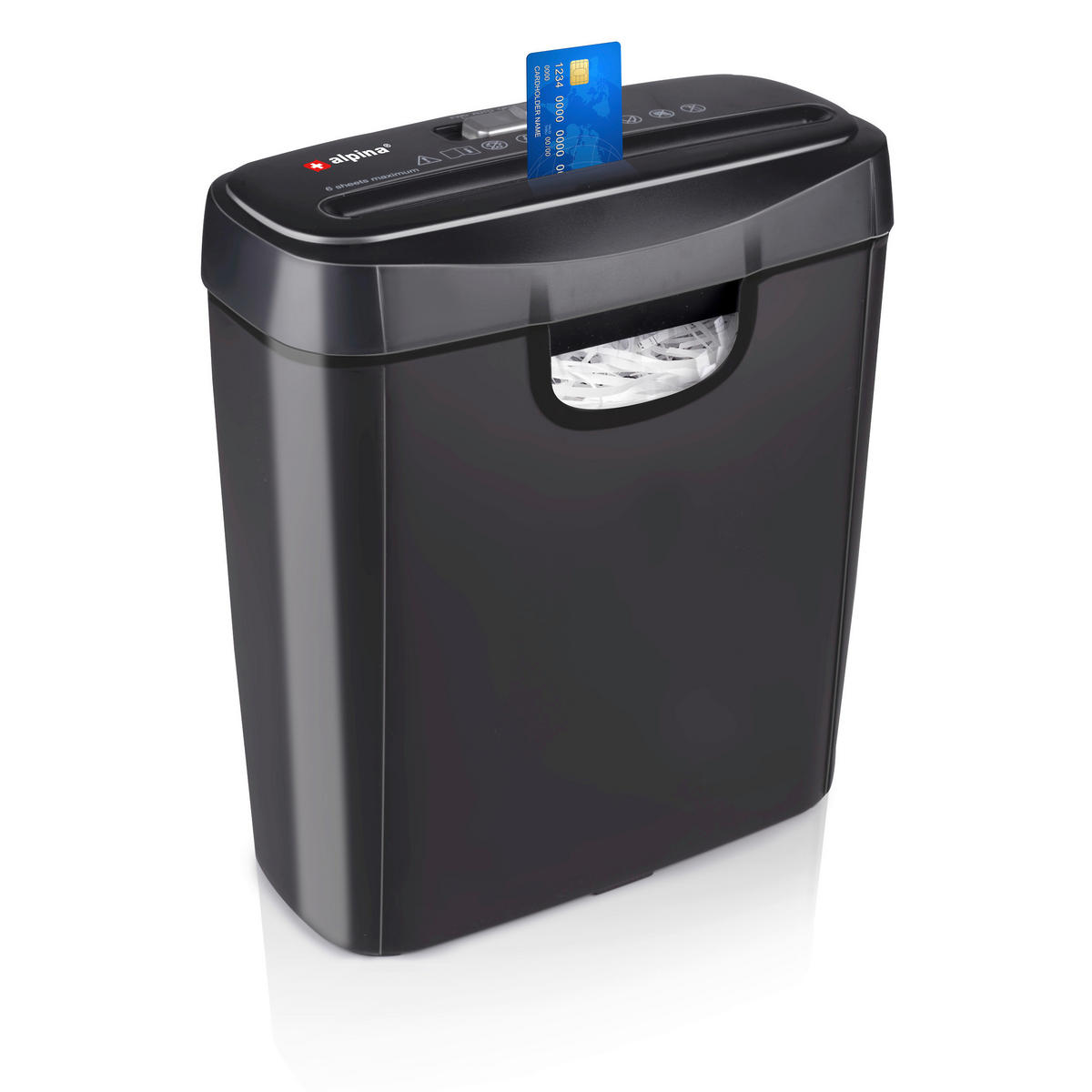 alpina Aktenvernichter schwarz Aktenvernichter - schwarz (29,00/14,00/28,50cm) - alpina