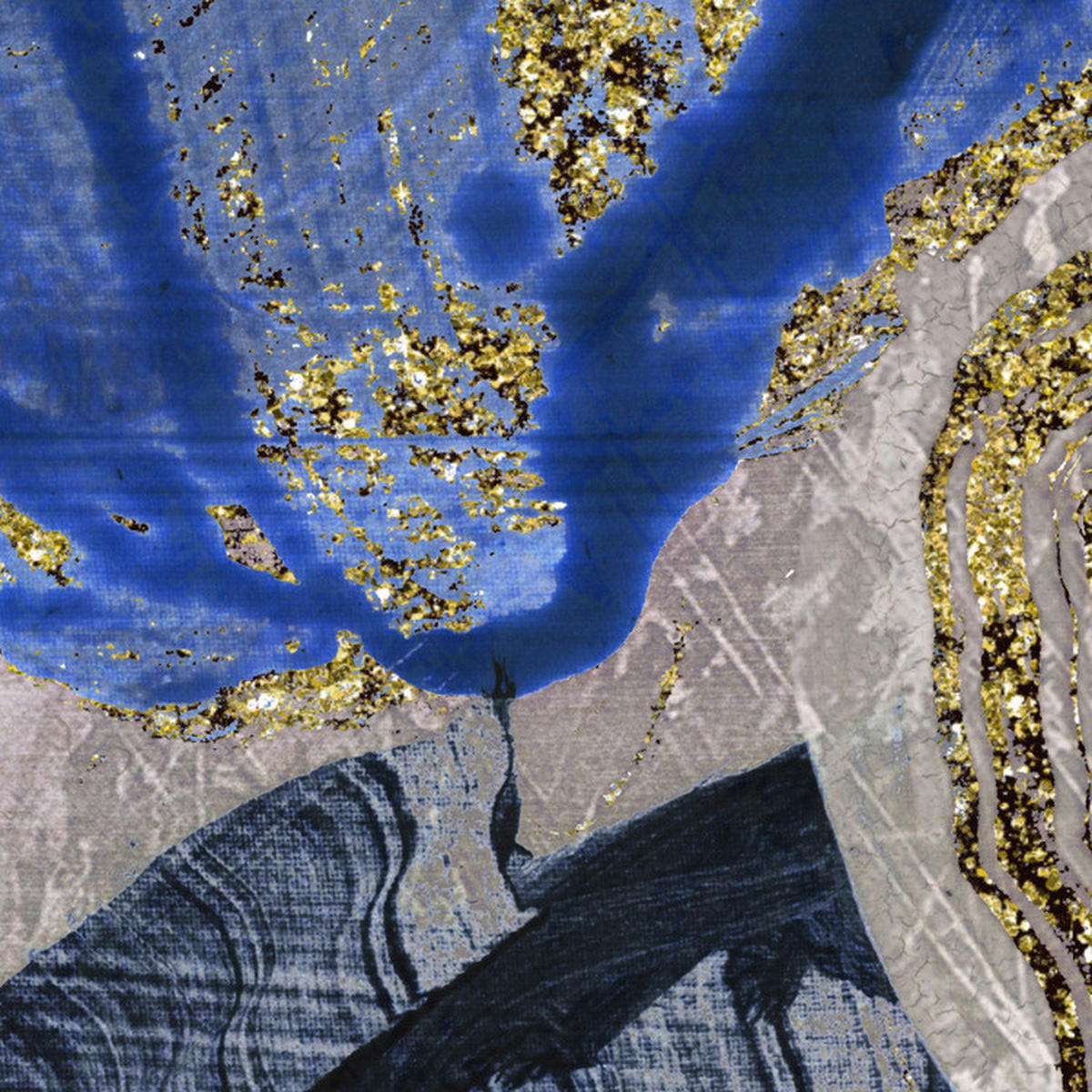 Komar Fototapete Vintage blue Garden B/L: ca. 300x250 cm Vintage blue Garden - (300,00/250,00cm) - Komar