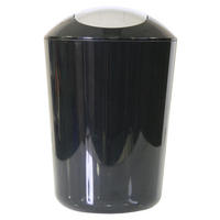 Schwingdeckeleimer schwarz Kunststoff H/D: ca. 30x20 cm ca. 5 l Schwingdeckeleimer schwarz - schwarz (20,00/30,00cm) - Axentia