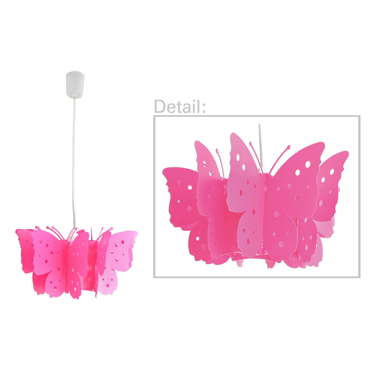 Näve Leuchten Lampenschirm pink B/H/T/D: ca. 46x22x46x46 cm KIZI - pink (46,00/22,00/46,00cm) - Näve Leuchten