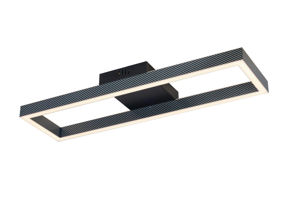 Deckenleuchte schwarz Metall B/H/L: ca. 20x7,5x70 cm LED-Deckenleuchte_Thore - schwarz (70,00/20,00/7,50cm)