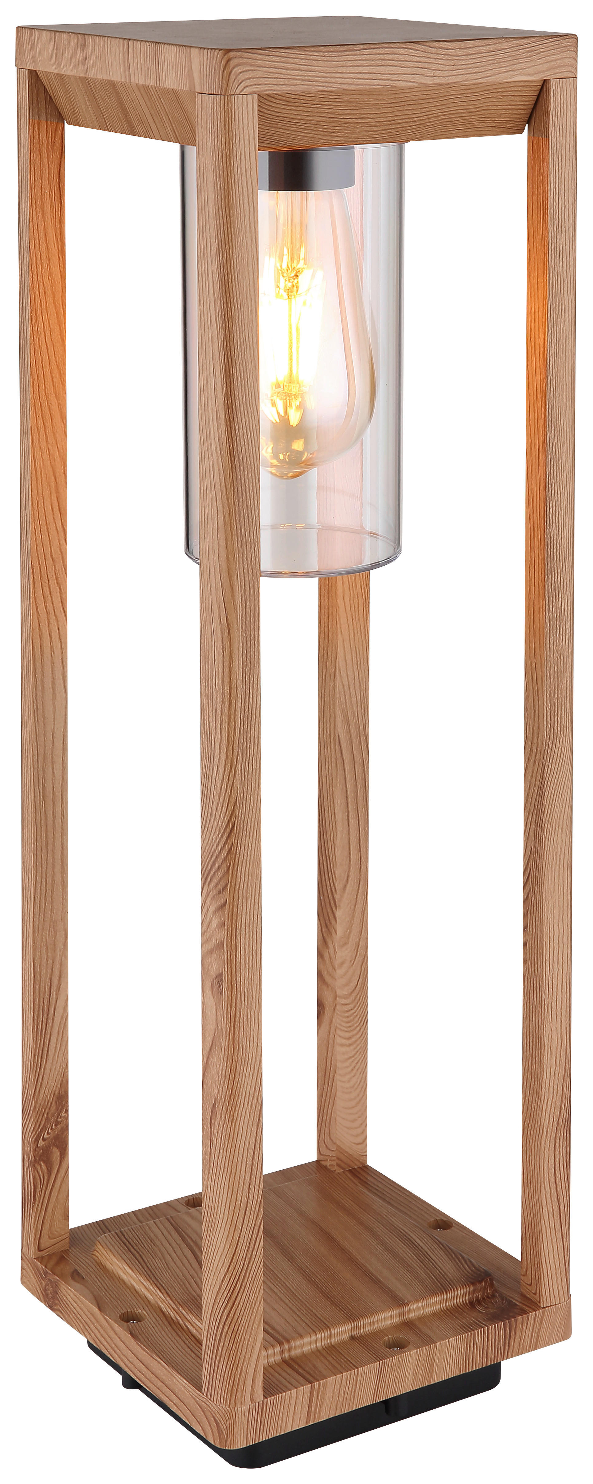 Außenleuchte natur klar B/H/T: ca. 15x50x15 cm CANDELA - klar/natur (15,00/50,00/15,00cm) - GLOBO