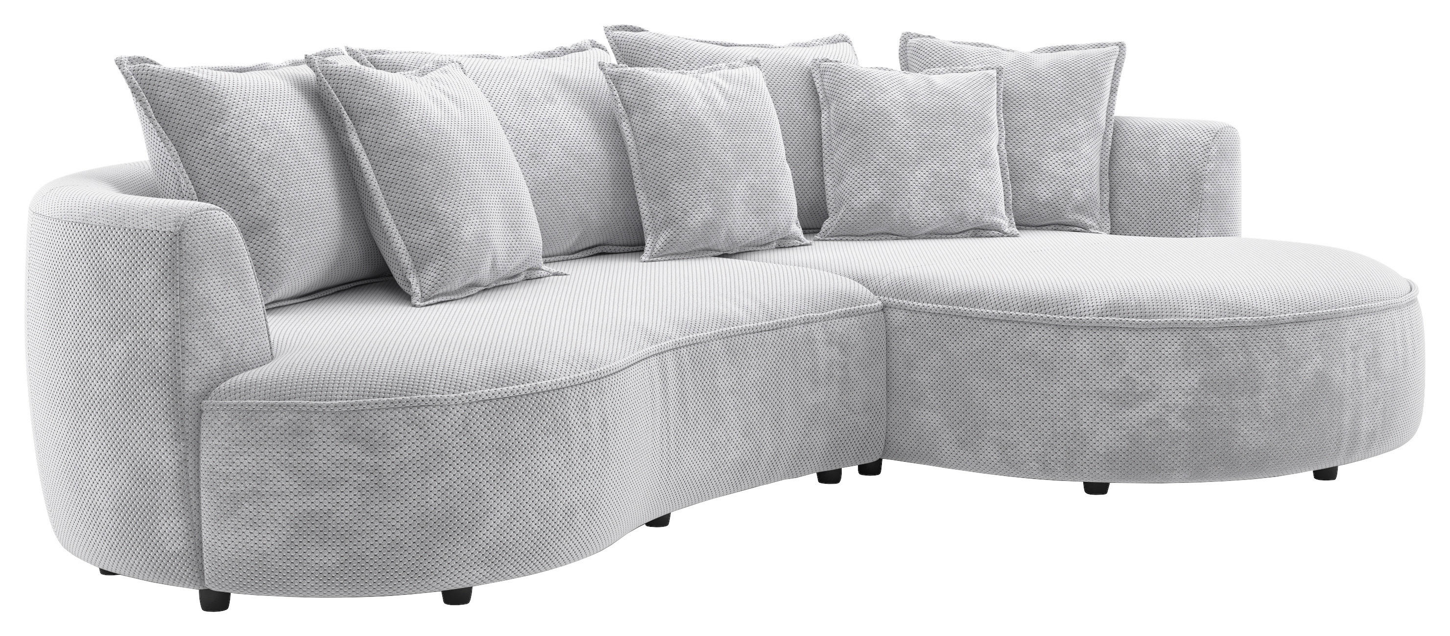 Polsterecke Levi stone Microfaser B/H/T: ca. 287x66x168 cm Levi - schwarz/stone (287,00/66,00/168,00cm)