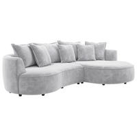 Polsterecke Levi stone Microfaser B/H/T: ca. 287x66x168 cm Levi - schwarz/stone (287,00/66,00/168,00cm)