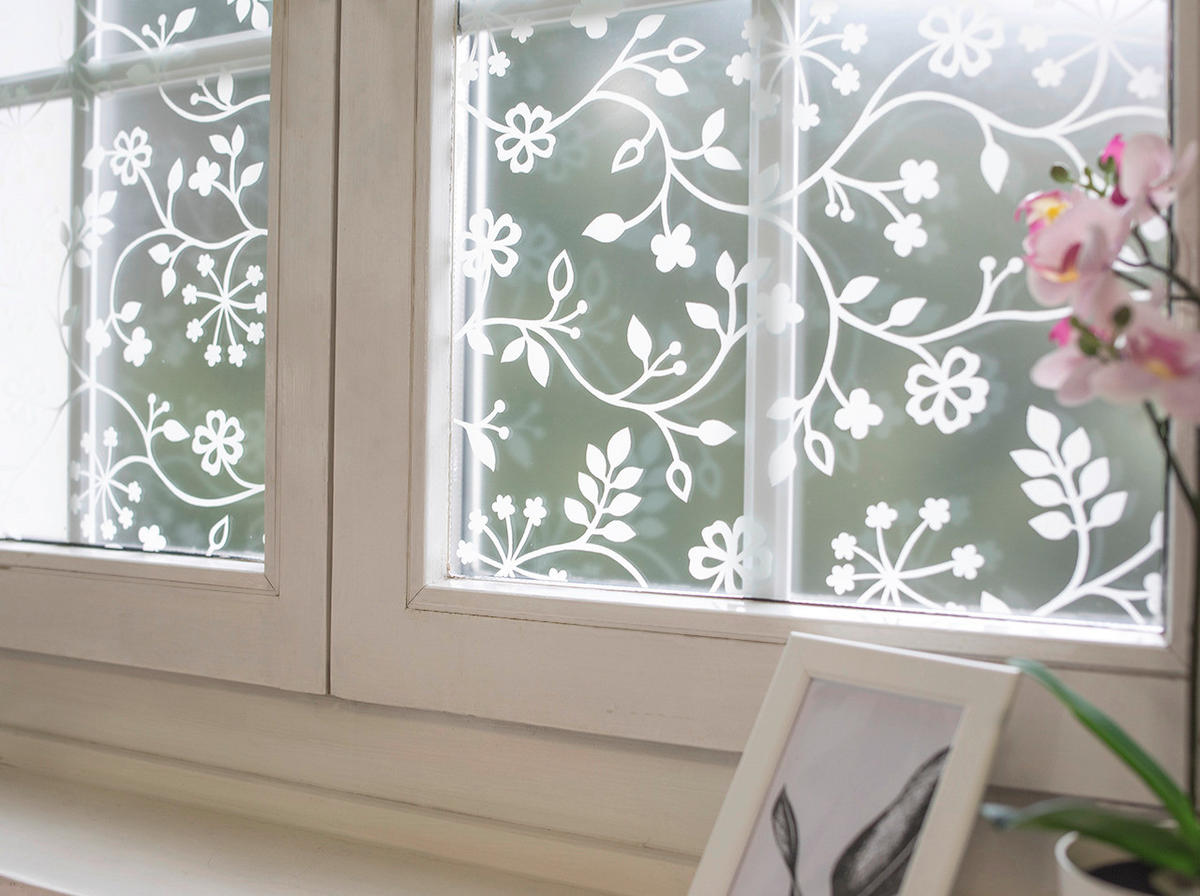 d-c-fix Fensterfolie Tord  Tord weiß transparent B/L: ca. 45x150 cm Tord - weiß/transparent (45,00/150,00cm) - d-c-fix