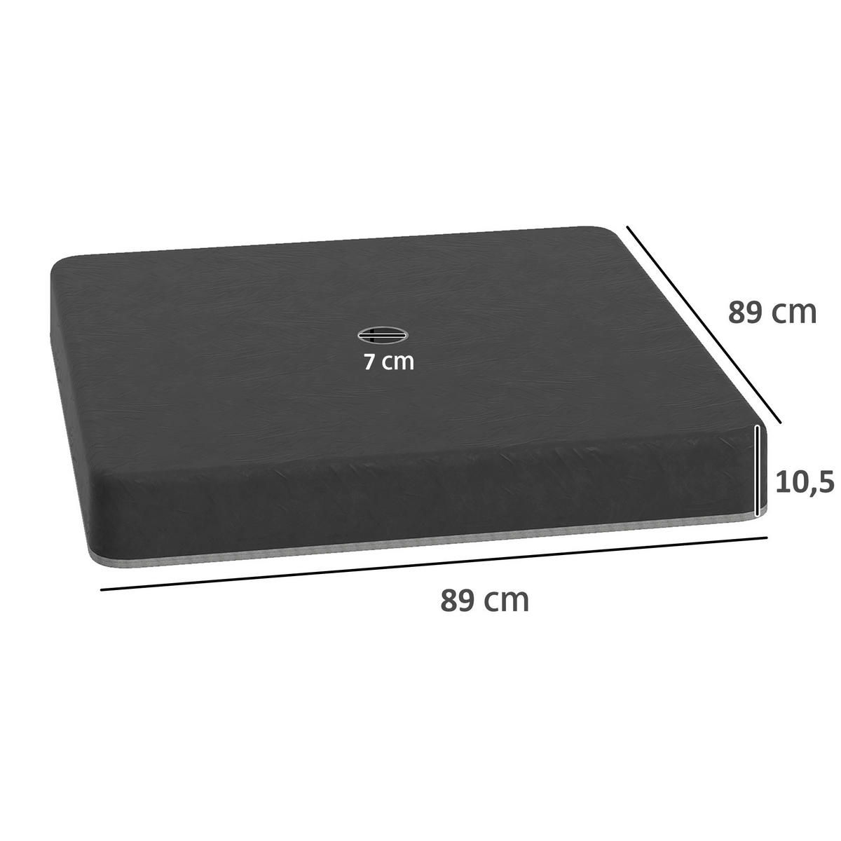 Outsunny Schirmgewichte schwarz Polyester B/H/L: ca. 89x10,5x89 cm Schirmgewichte - schwarz (89,00/89,00/10,50cm) - Outsunny