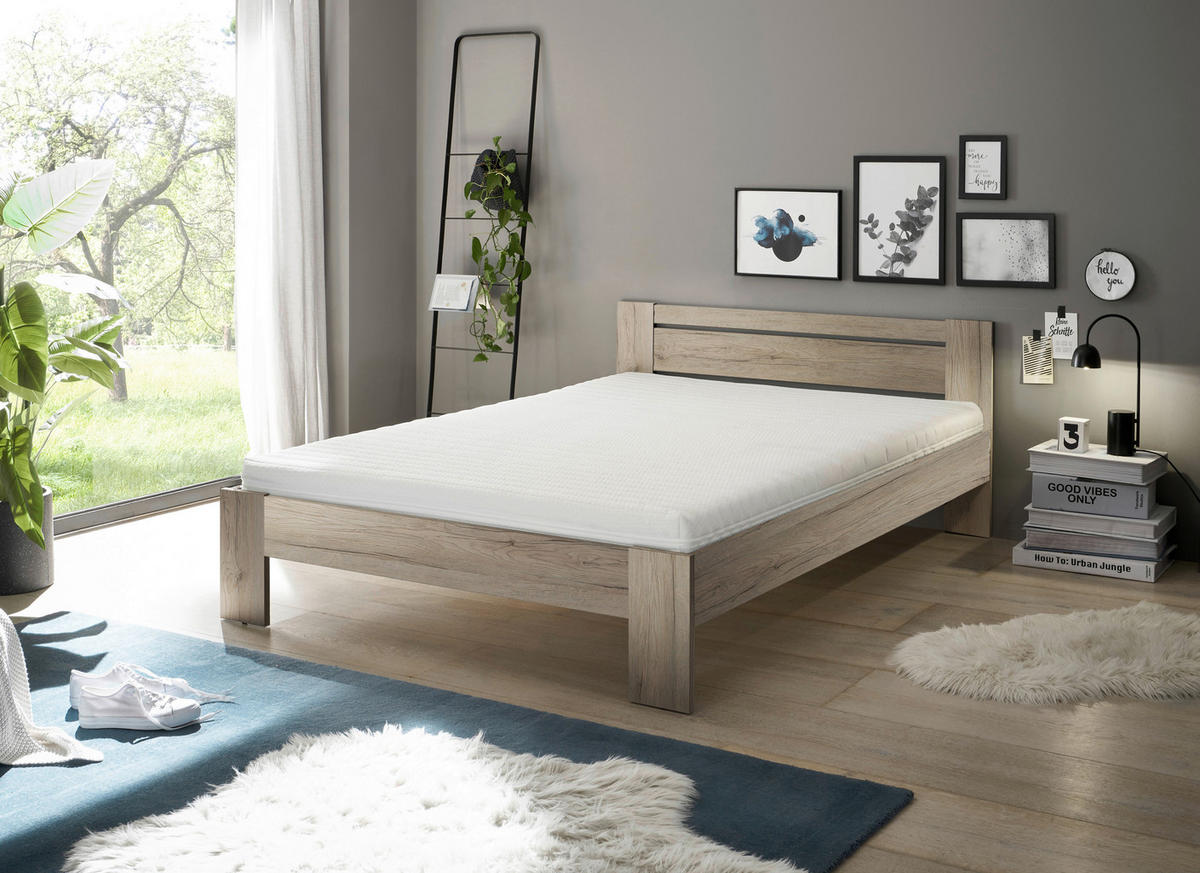 Futonbett Cannes Eiche San-Remo Nachbildung Liegefläche B/L: ca. 140x200 cm Cannes - Eiche (145,00/71,00/204,00cm)