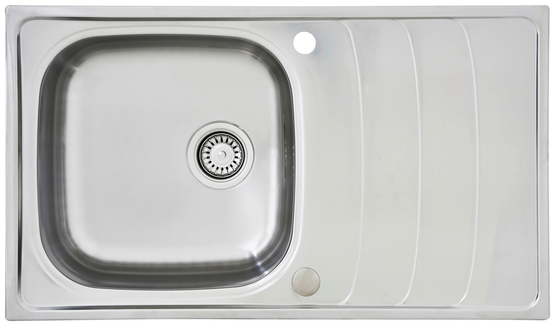 Respekta Einbauspüle Miami 86 x 50 Edelstahl B/H/T: ca. 86x19x50 cm Miami 86 x 50 - Edelstahl (86,00/19,00/50,00cm) - Respekta