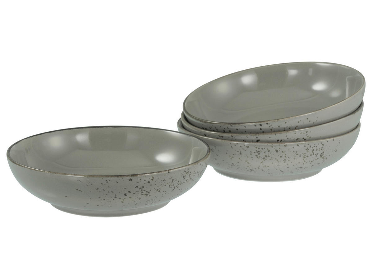 CreaTable Schüssel-Set Nature Collection Stone grau Steinzeug Nature Collection Stone - grau - CreaTable