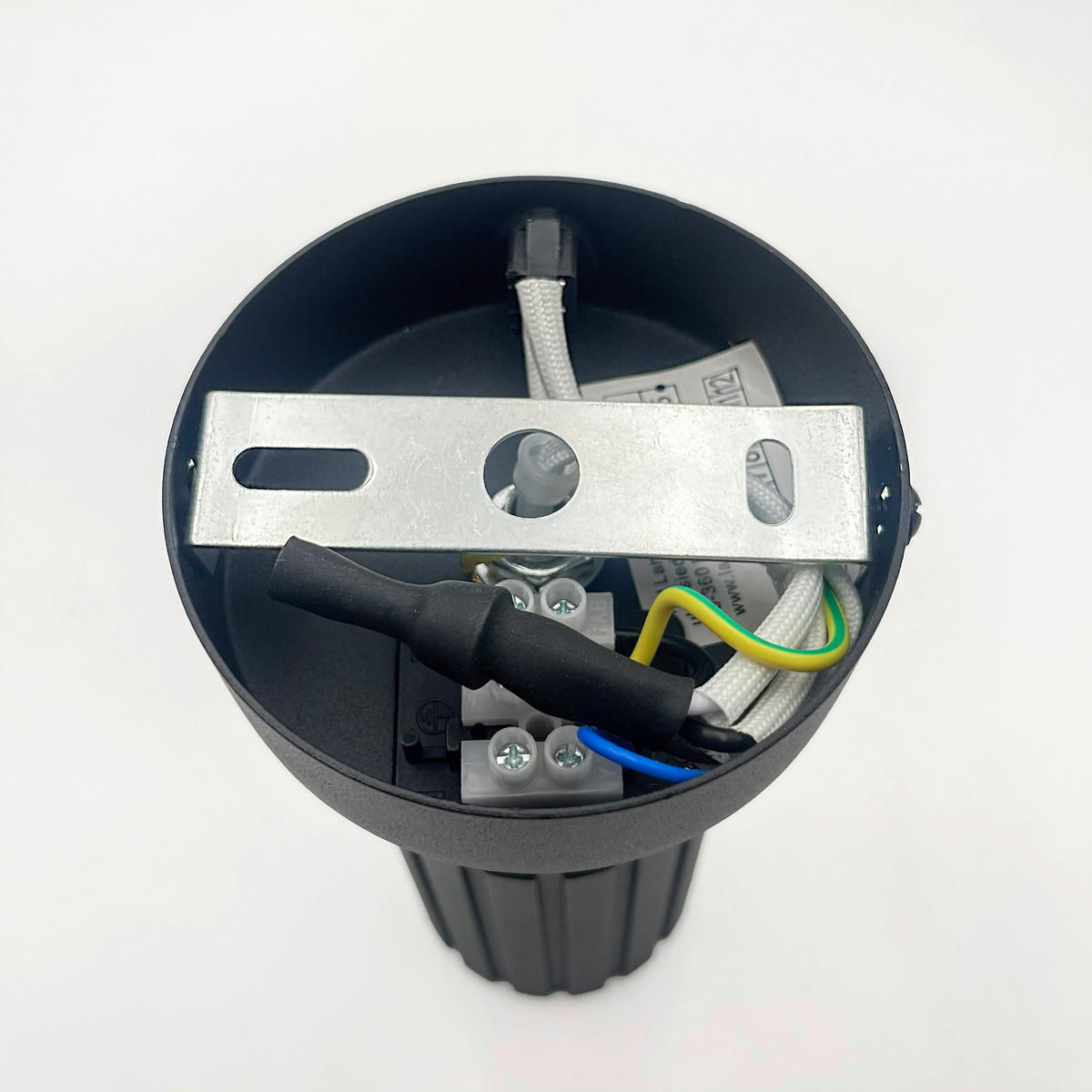 Lamkur Wandleuchte schwarz Stahl B/H/L: ca. 8x16x8 cm GU10 1 Brennstellen Prisma - schwarz (8,00/8,00/16,00cm) - Lamkur