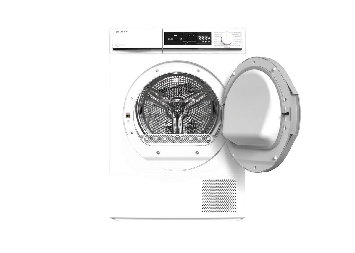 Sharp Wärmepumpentrockner KD-NHA7S7PW21-DE Wärmepumpentrockner KD-NHA7S7PW21DE - weiß (59,60/84,50/52,50cm) - Sharp