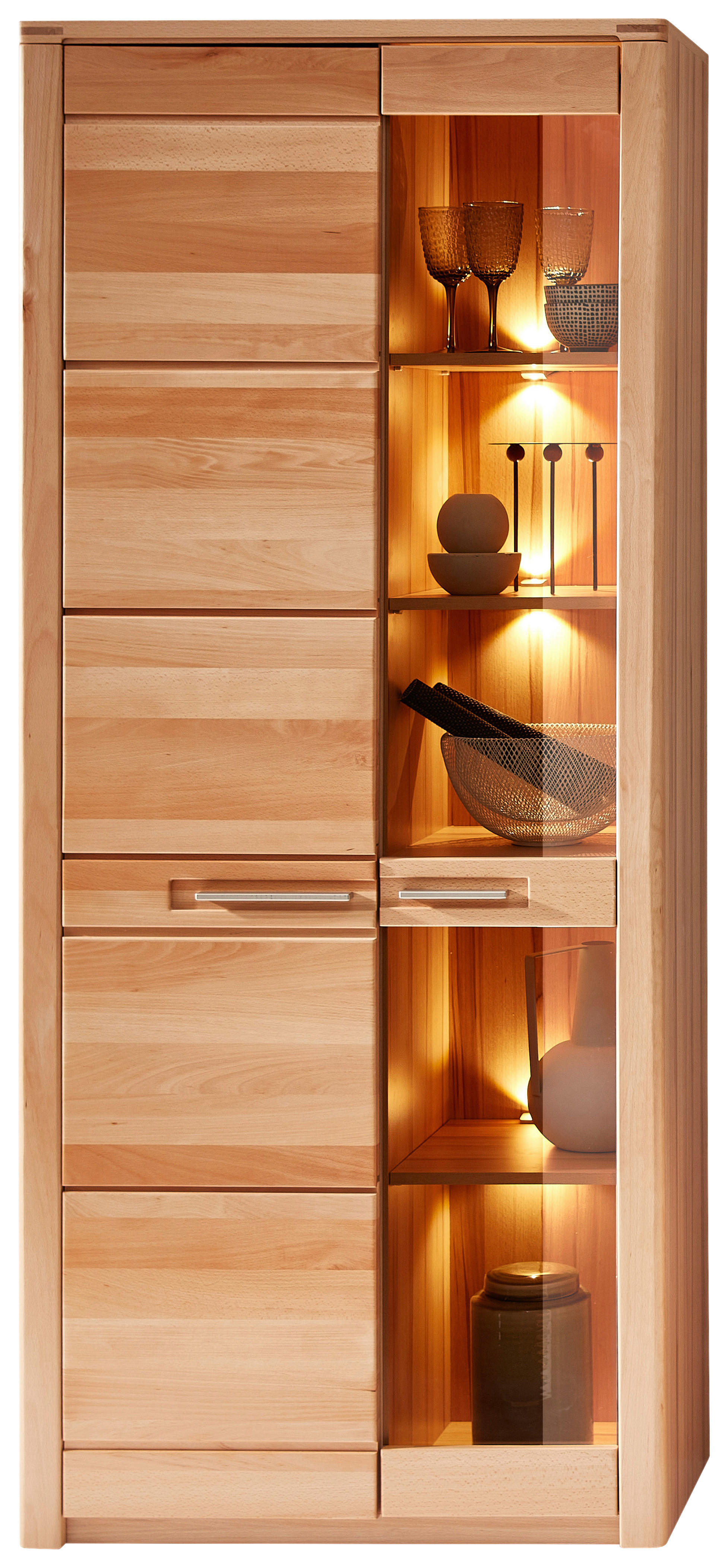 Vitrine Nature One buche Nachbildung B/H/T: ca. 85x203x40 cm Nature One - buche (85,00/203,00/40,00cm)