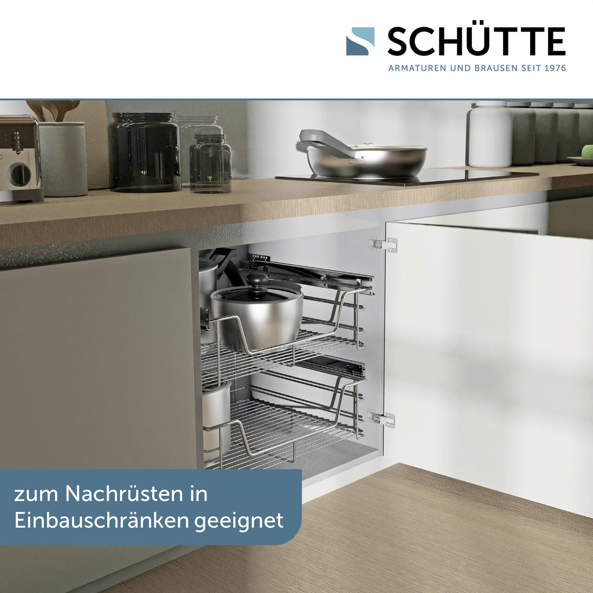 Eyckhaus Teleskopschublade Chrom Chrom Teleskopschublade - Chrom - Eyckhaus