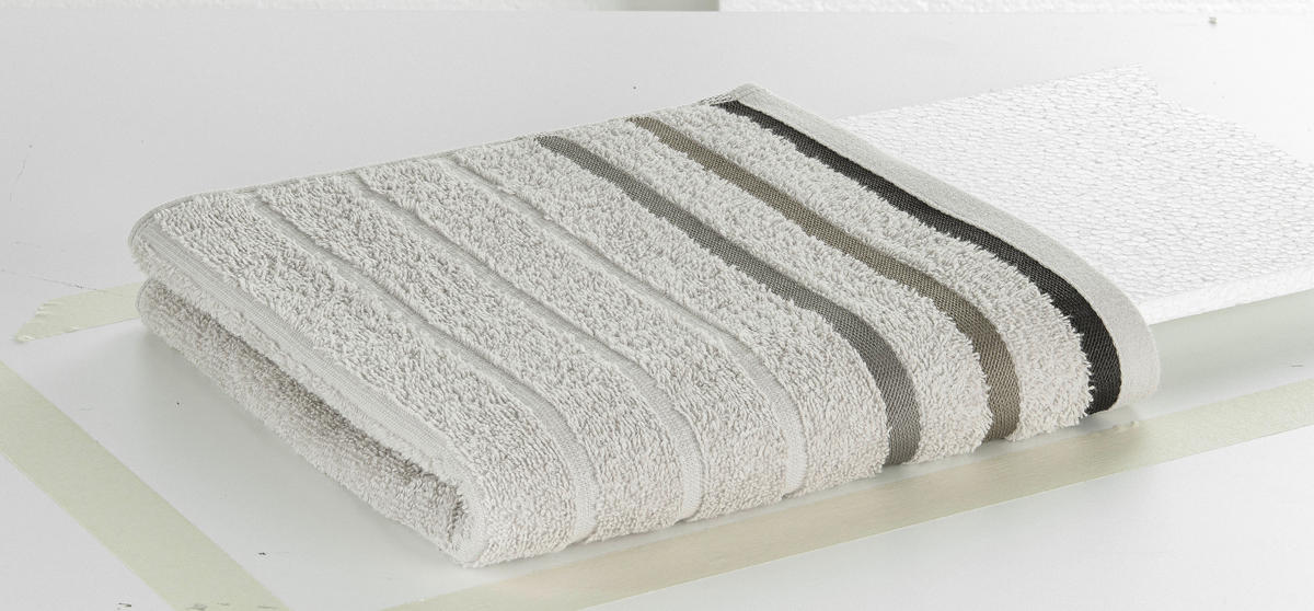 Handtuch Marta Marta - hellgrau (50,00/100,00cm) - oh cosy